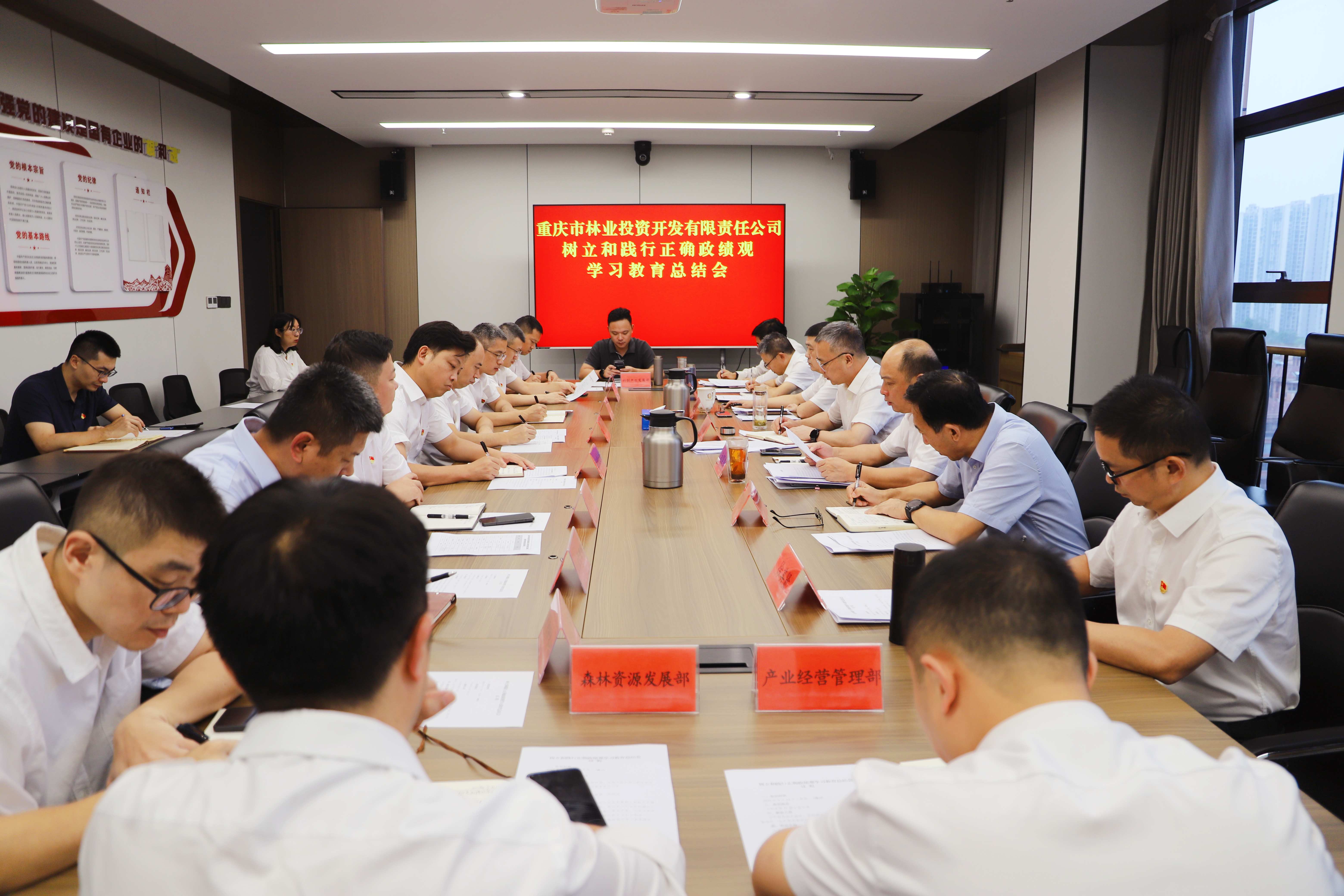 重庆林投公司树立和践行正确政绩观学习教育...