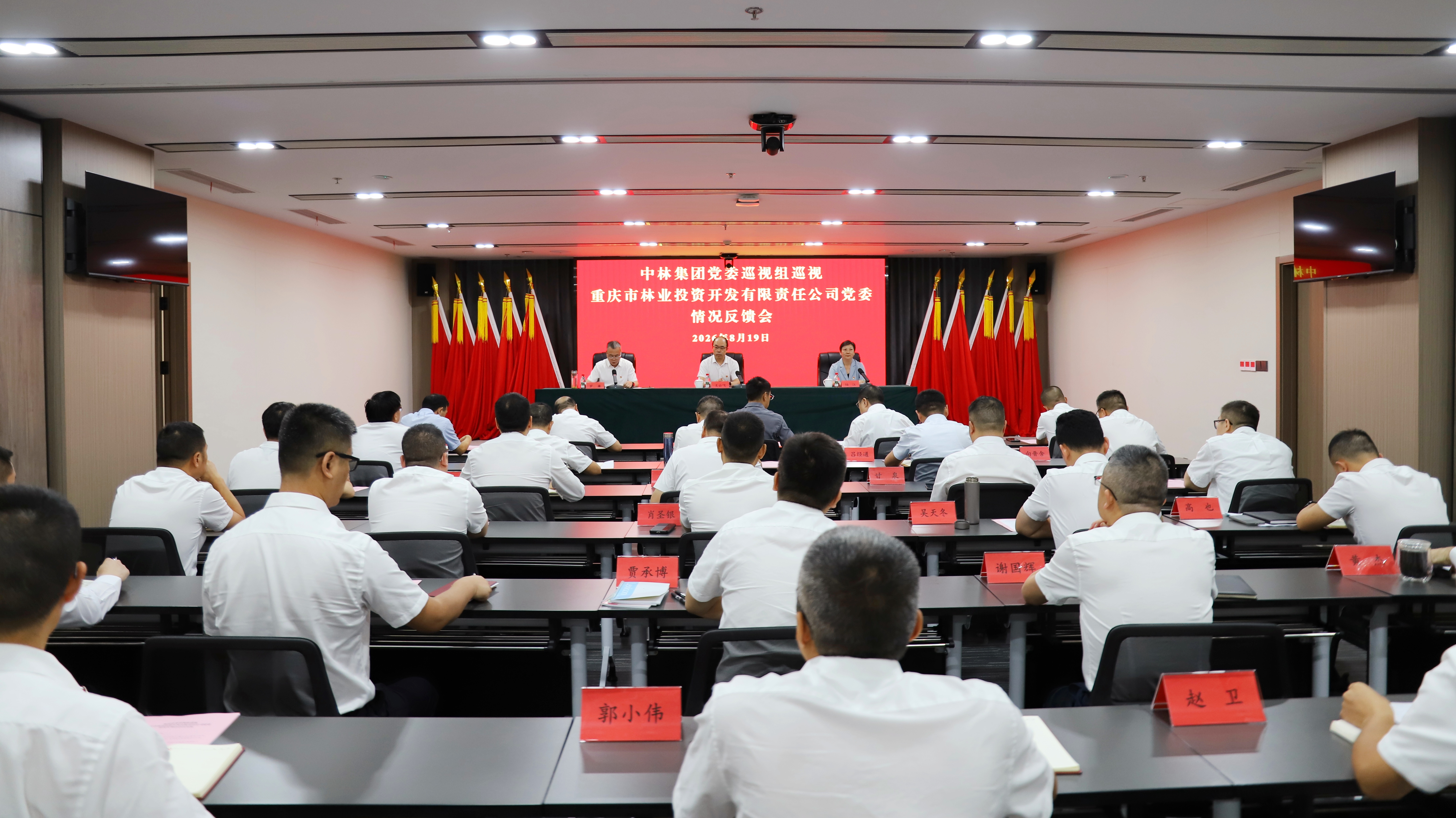 中林集团党委巡视组向重庆林投公司党委反馈...