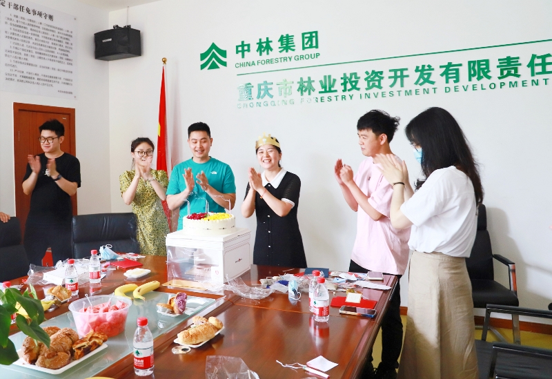 重庆林投公司工会组织开展第二季度员工生日会 暨“相约林投 粽情粽意”端午节主题活动